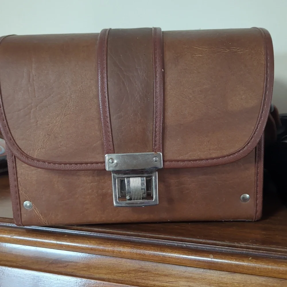 Vintage Canon T50 35mm SLR with Flash and Carrying Case